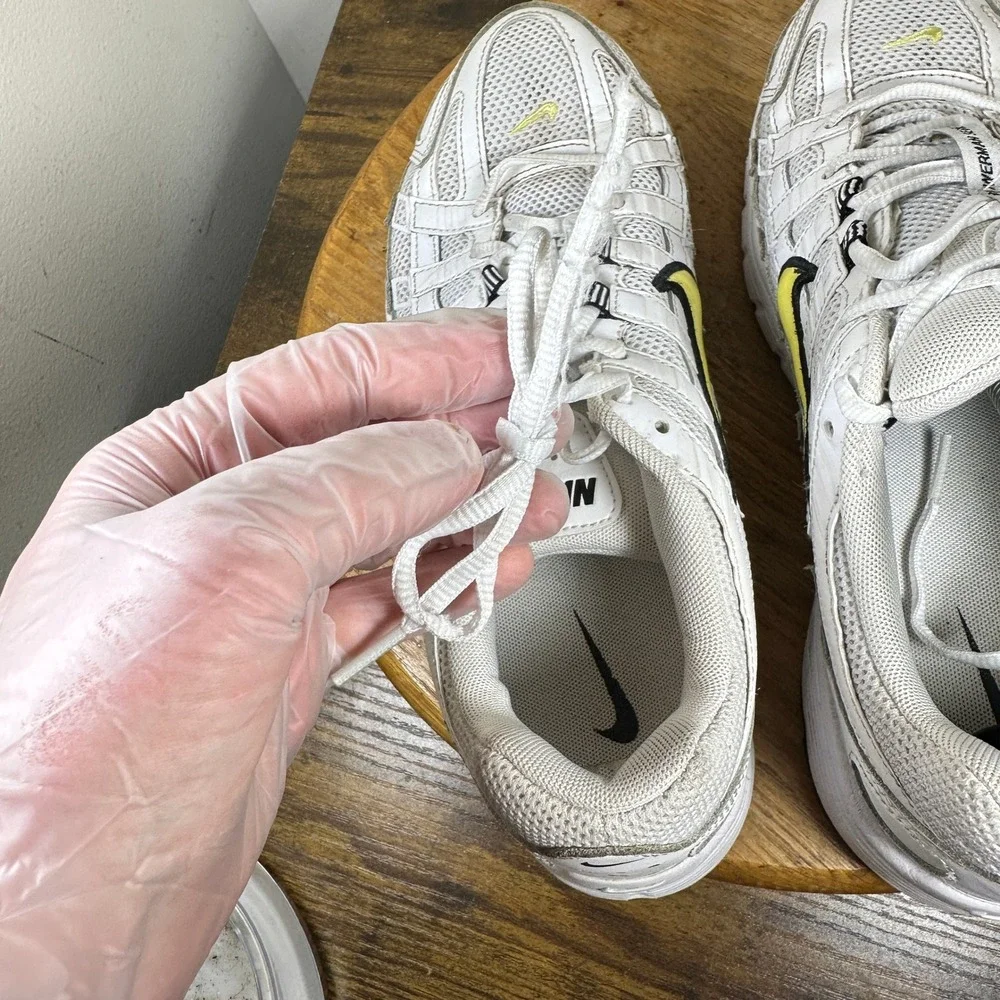 Nike P-6000 Bowerman Series White Black Yellow Mens Shoes FN4294-100 9.5